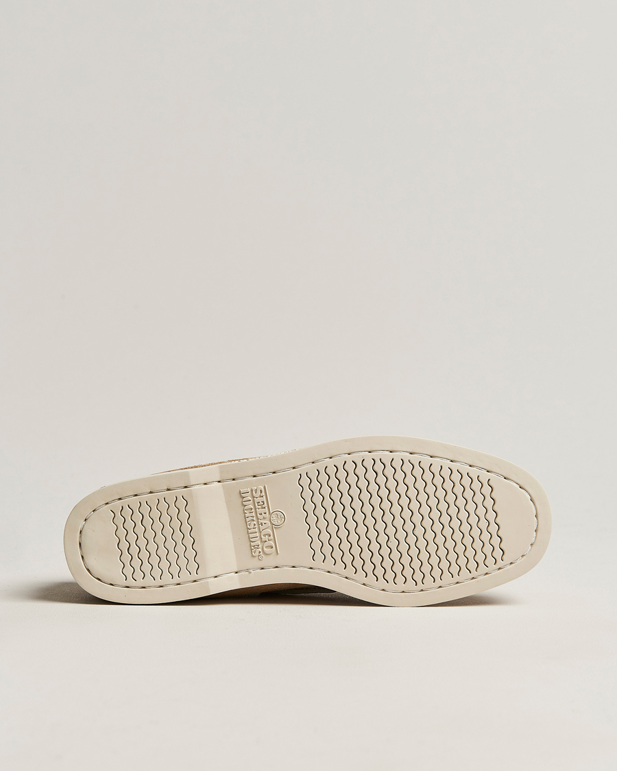 Herre | Seilersko | Sebago | Docksides Suede Boat Shoe Beige Camel