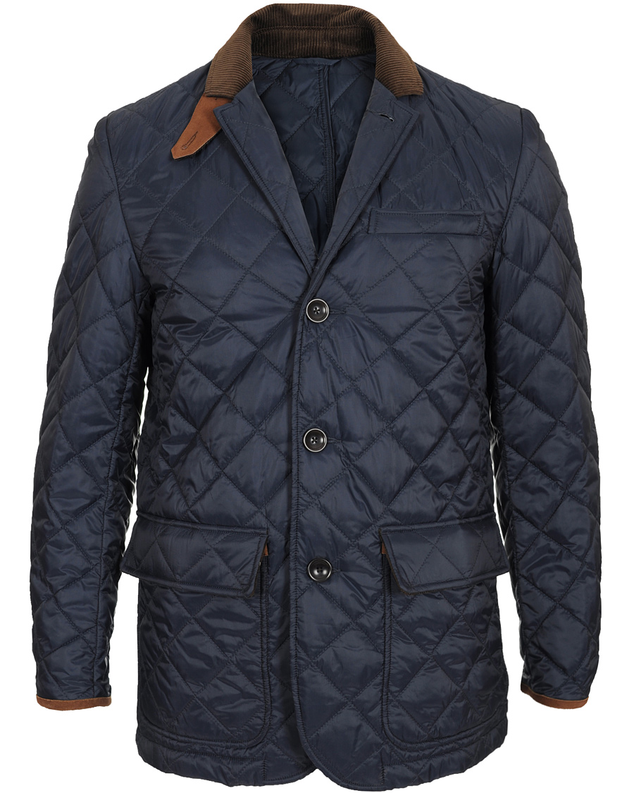 Herre | Jakker | Oscar Jacobson | Tiberius Quilted Jacket Navy