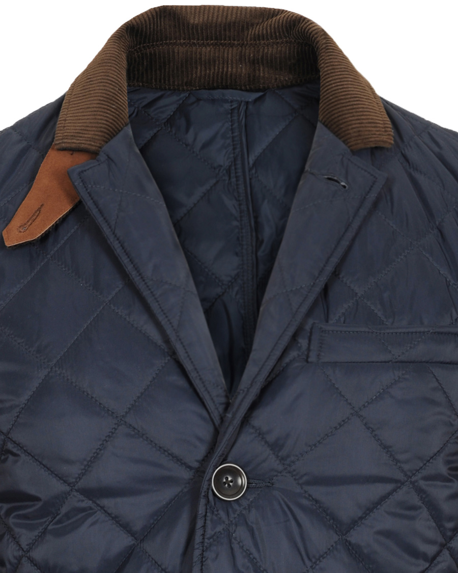 Herre | Jakker | Oscar Jacobson | Tiberius Quilted Jacket Navy