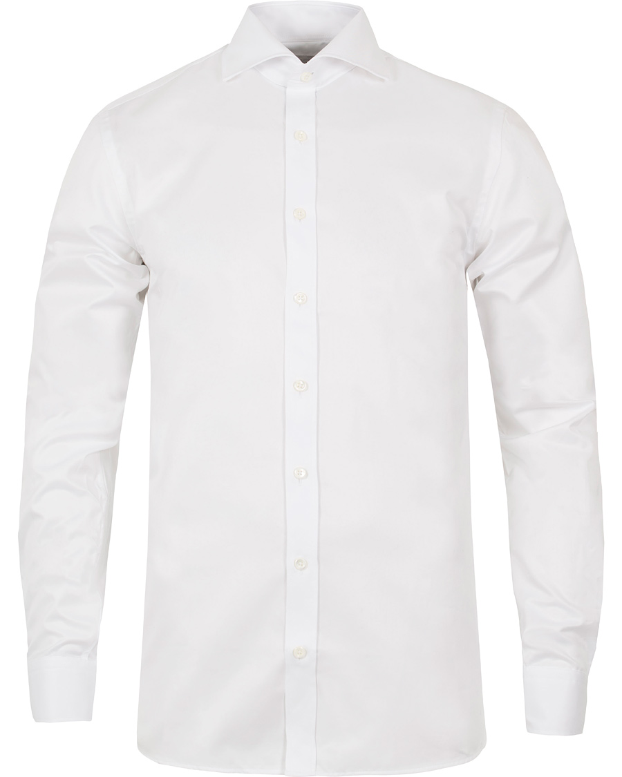 Herre | Skjorter | Oscar Jacobson | Hobson Slim Fit Shirt White