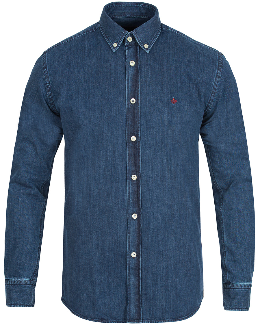 Herre | Skjorter | Morris | Cary Grant Denim Shirt Navy L