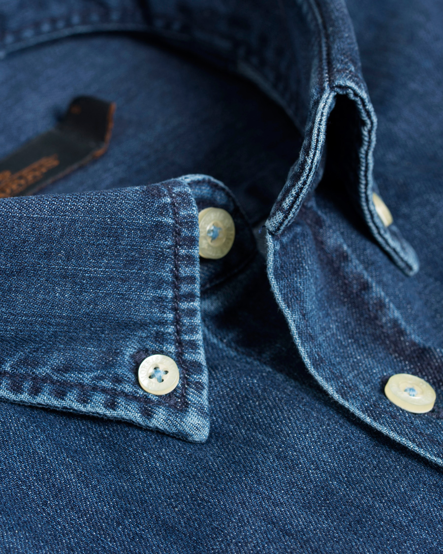 Herre | Skjorter | Morris | Cary Grant Denim Shirt Navy L