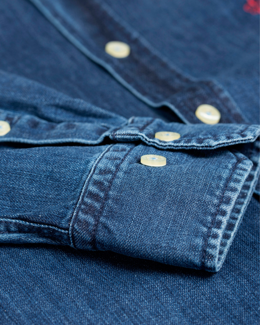 Herre | Skjorter | Morris | Cary Grant Denim Shirt Navy L
