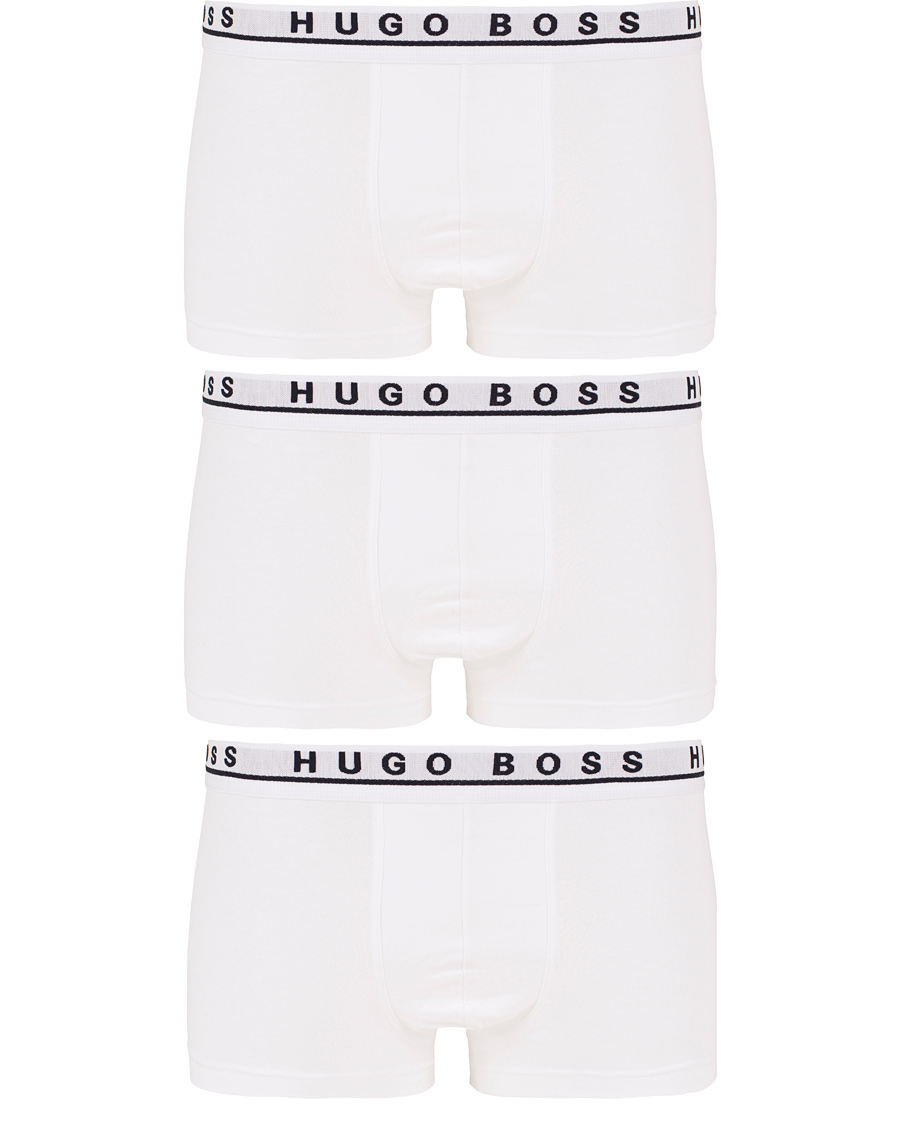 Herre | Undertøy | BOSS BLACK | BOSS 3-Pack Trunk Boxer Shorts White