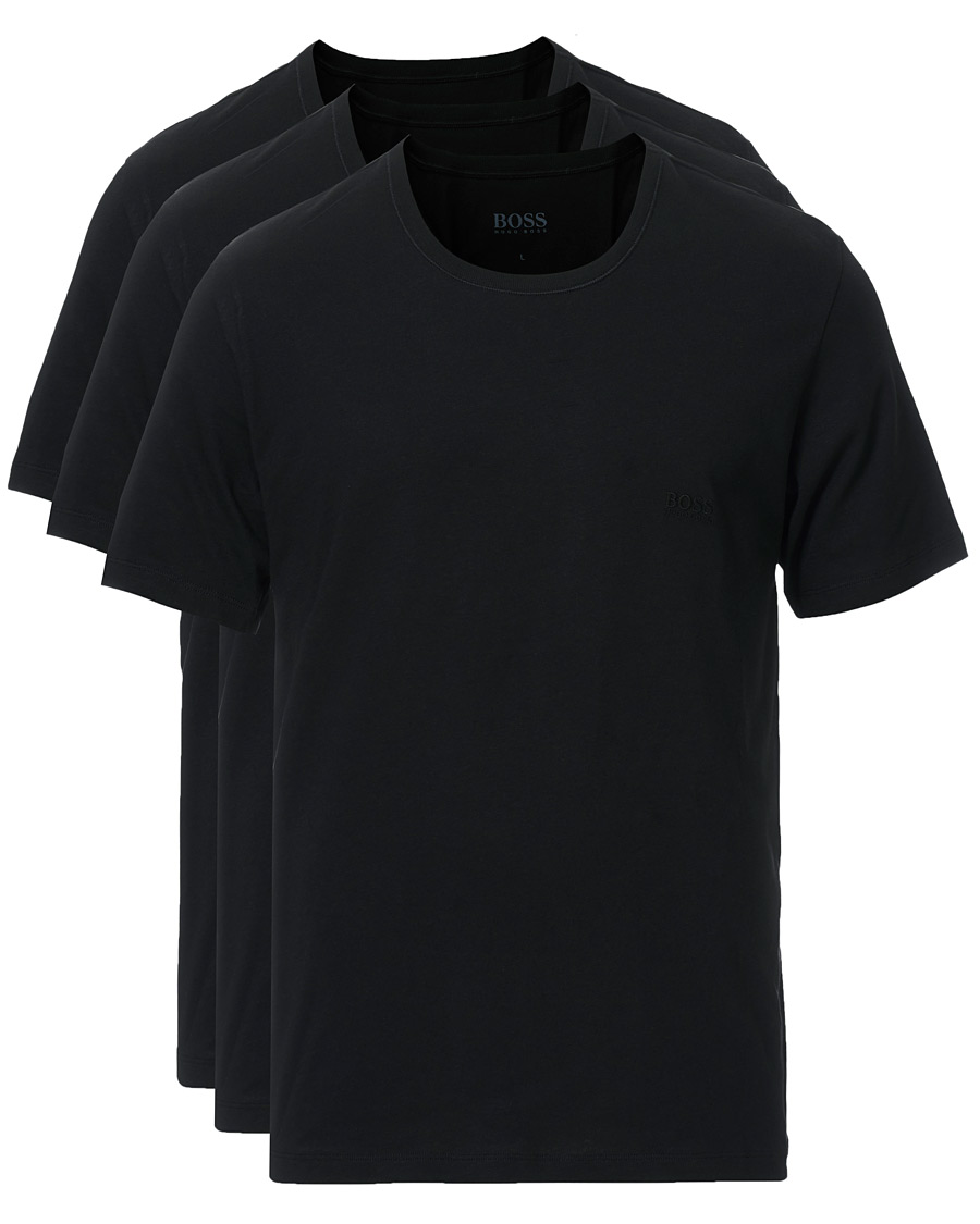 Herre |  | BOSS | 3-Pack Crew Neck T-Shirt Black