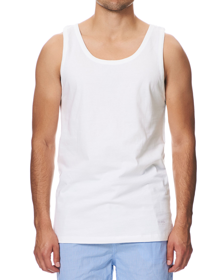Herre | T-Shirts | BOSS BLACK | BOSS 3-Pack Tank Top White