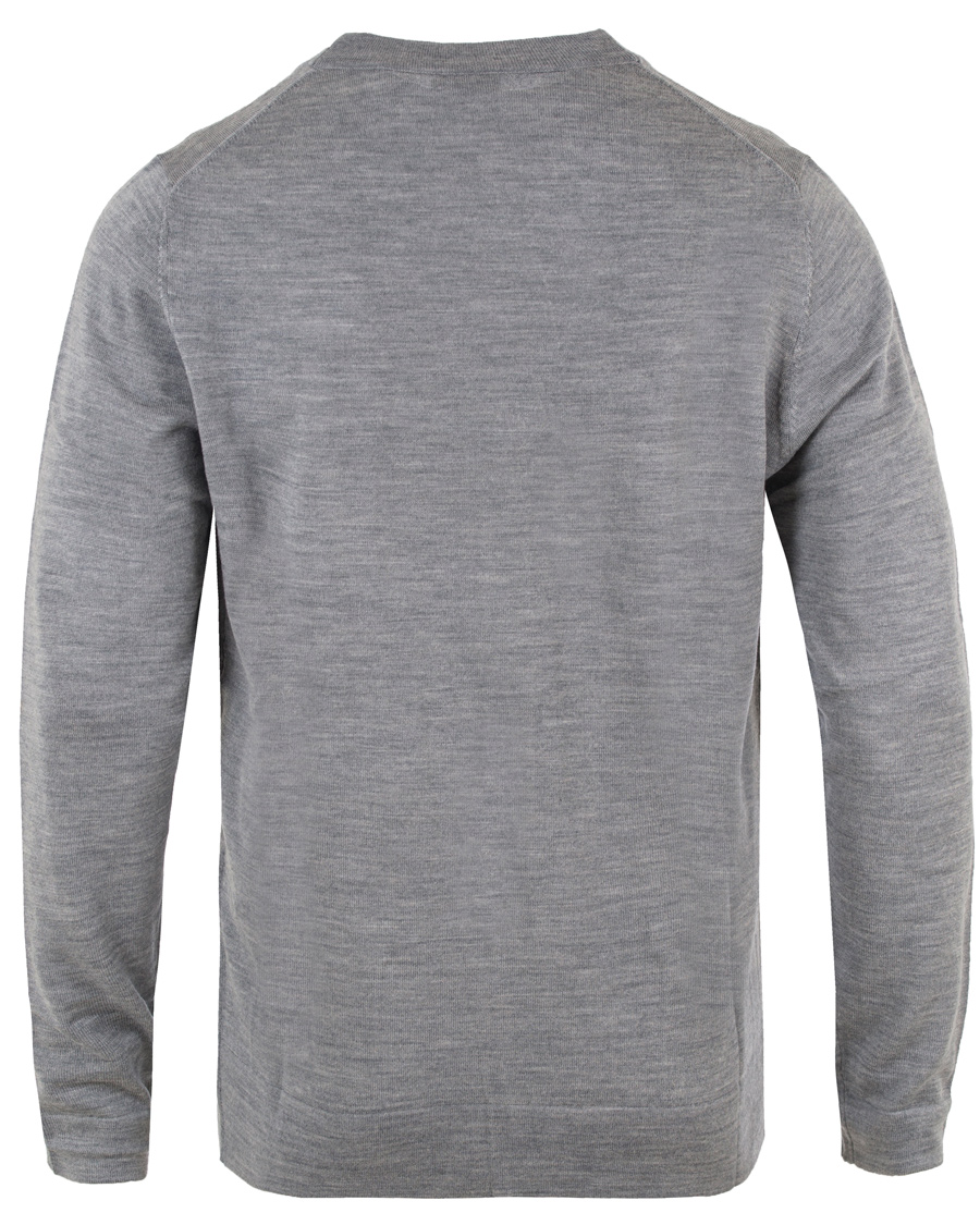 Herre | Gensere | Filippa K | Fine Merino V-Neck Cardigan Grey Melange