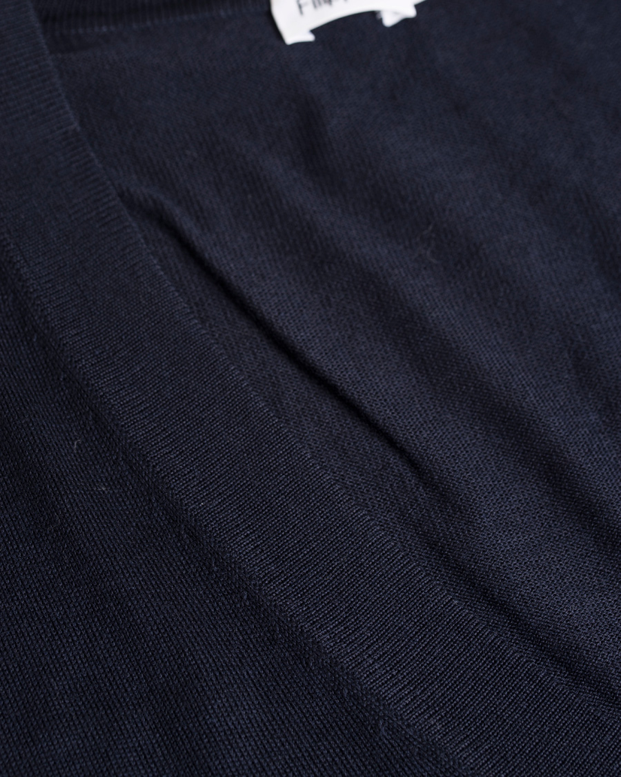 Herre | Gensere | Filippa K | Fine Merino V-Neck Cardigan Navy