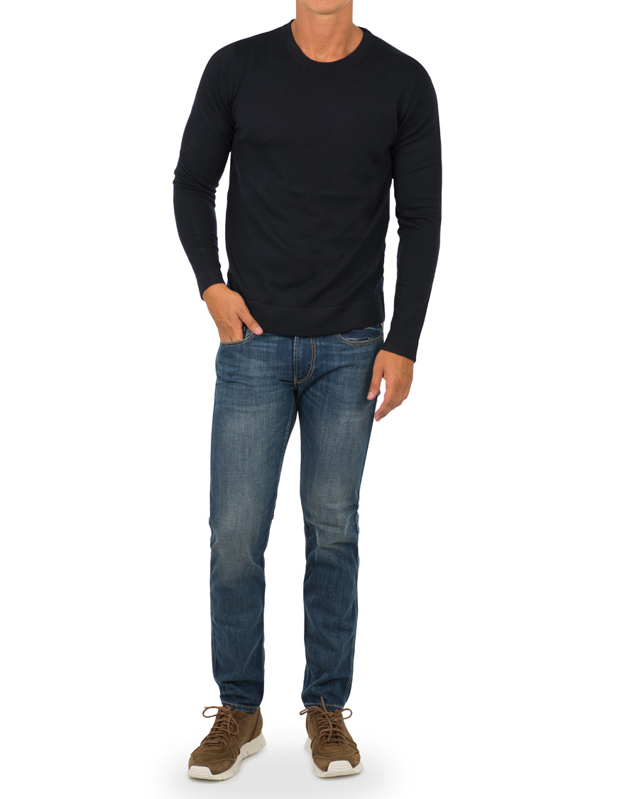 Herre | Gensere | Filippa K | Fine Merino R-Neck Pullover Navy