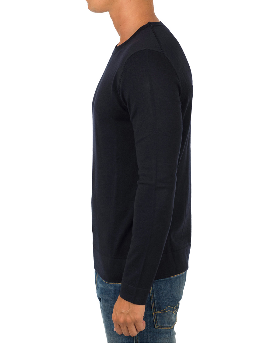 Herre | Gensere | Filippa K | Fine Merino R-Neck Pullover Navy