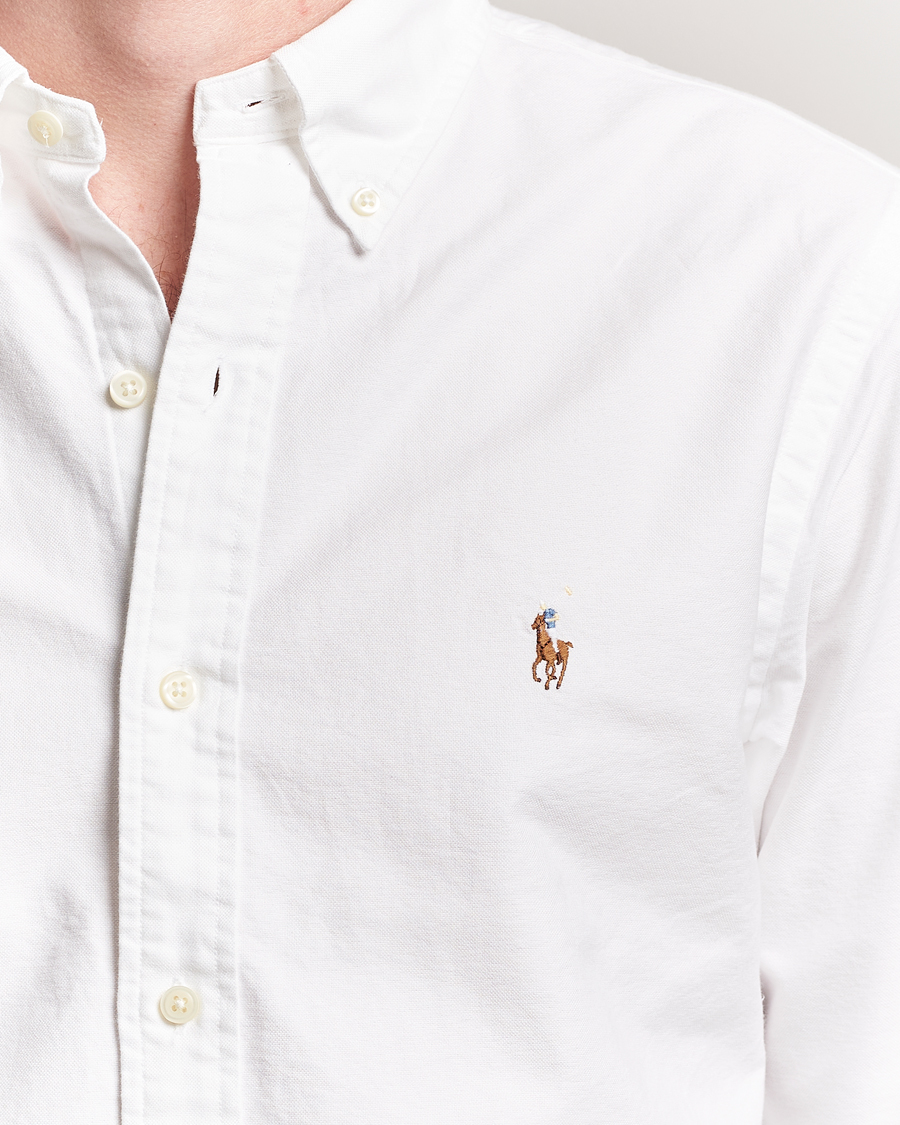 Herre | Skjorter | Polo Ralph Lauren | Custom Fit Oxford Shirt White