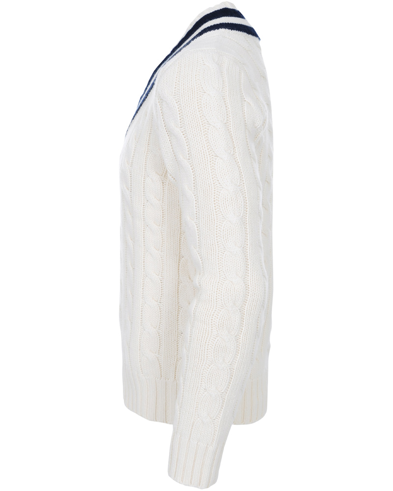 Herre | Gensere | Polo Ralph Lauren | Wimbledon Tennis V-neck Sweater Milk
