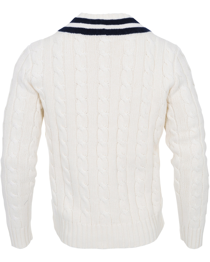 Herre | Gensere | Polo Ralph Lauren | Wimbledon Tennis V-neck Sweater Milk