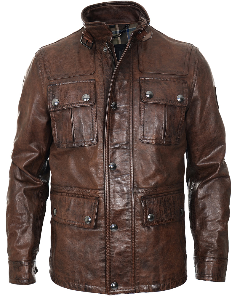 Herre | Jakker | Belstaff | Warrington 4 Pocket Field Jacket Walnut