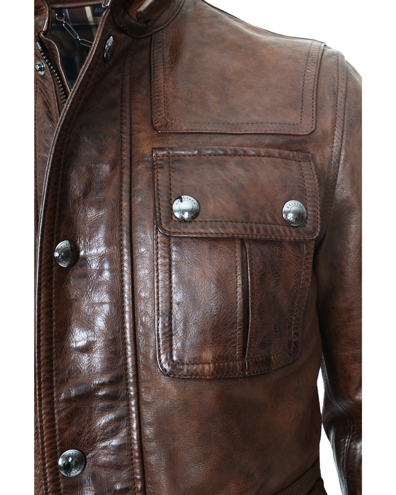 Herre | Jakker | Belstaff | Warrington 4 Pocket Field Jacket Walnut