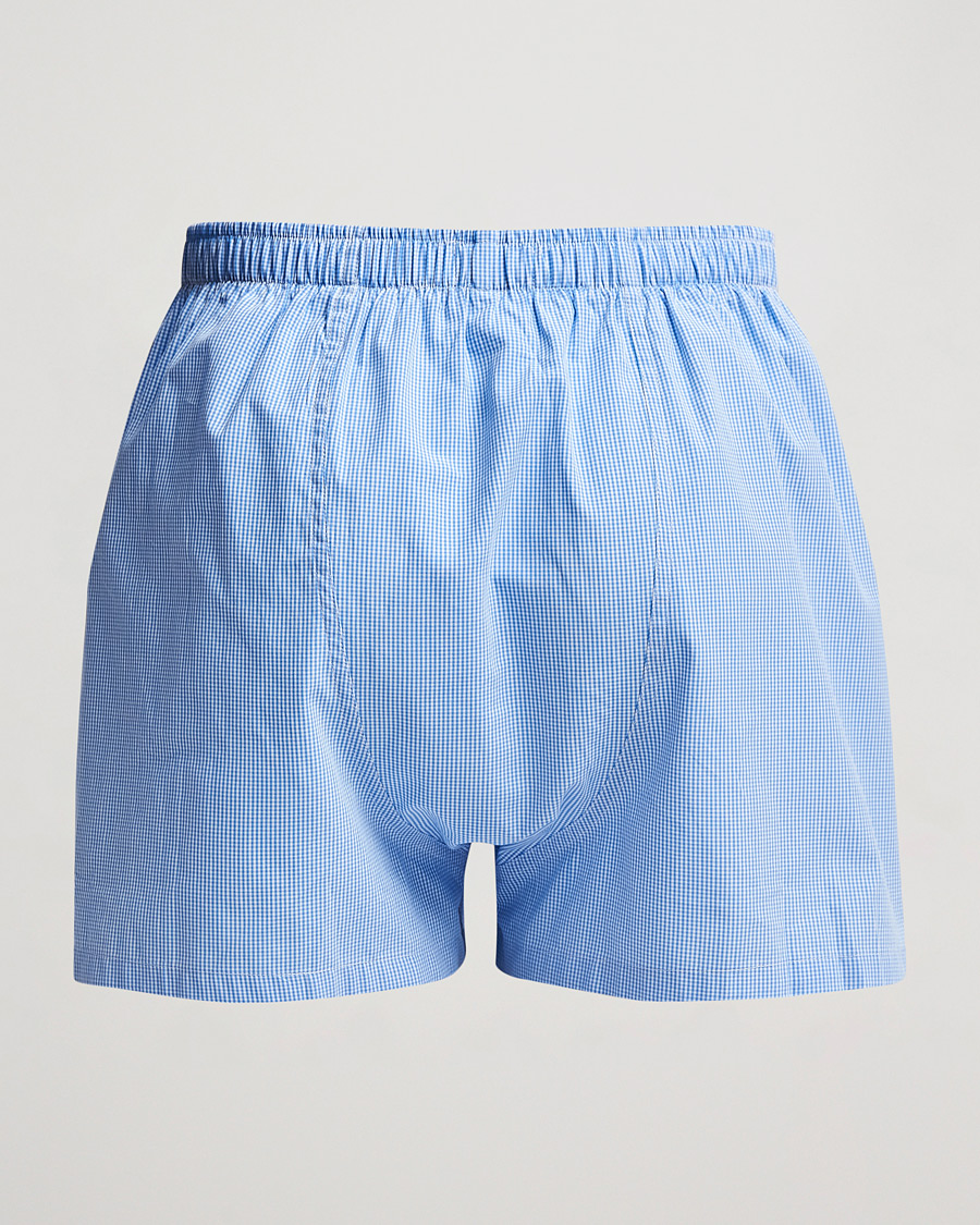 Herre | Undertøy | Polo Ralph Lauren | Woven Boxer Blue Gingham Blue