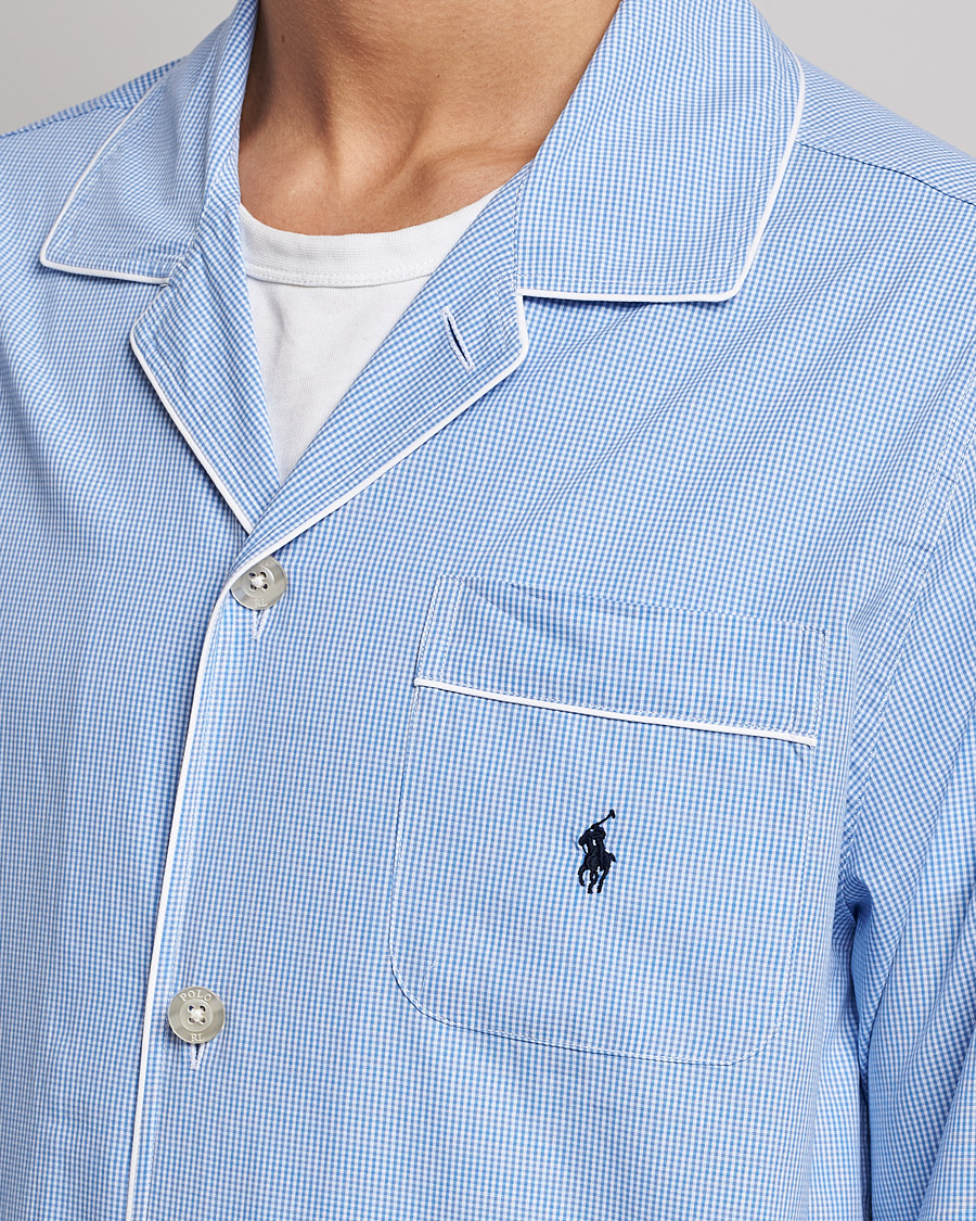 Herre | Pyjamaser og badekåper | Polo Ralph Lauren | Pyjama Set Mini Gingham Blue