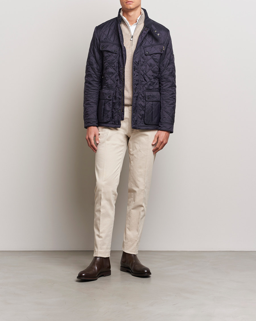 Herre | Jakker | Barbour International | Ariel Polarquilt International Jacket Navy