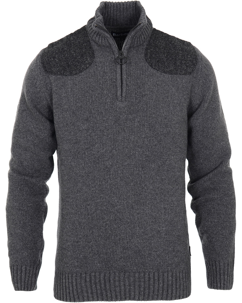 Herre | Gensere | Barbour Lifestyle | Barbour Waymouth Half Zip Sweater Mid Grey Marl