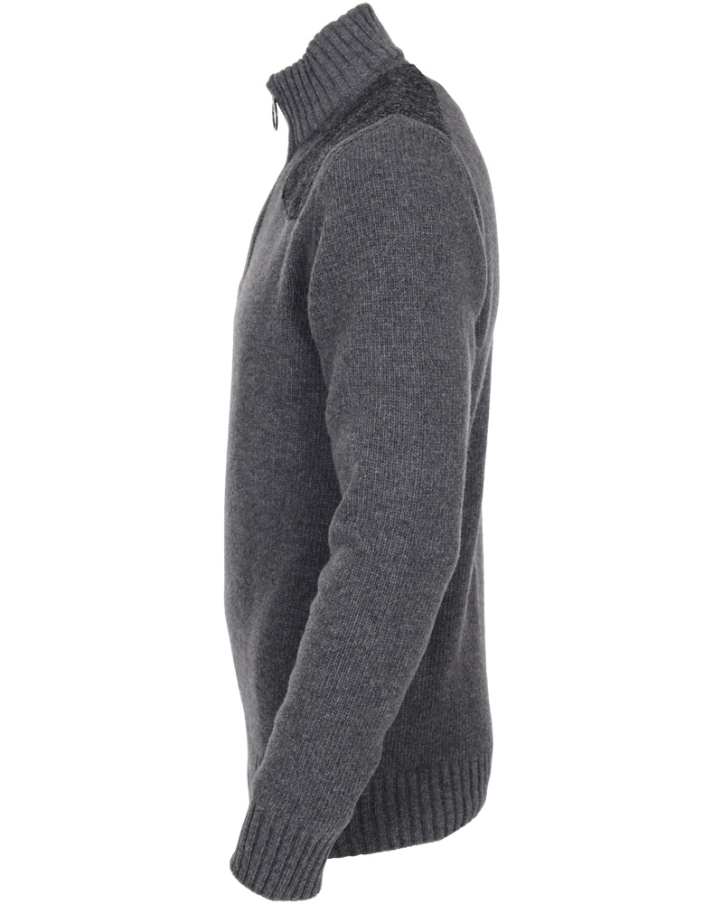 Herre | Gensere | Barbour Lifestyle | Barbour Waymouth Half Zip Sweater Mid Grey Marl