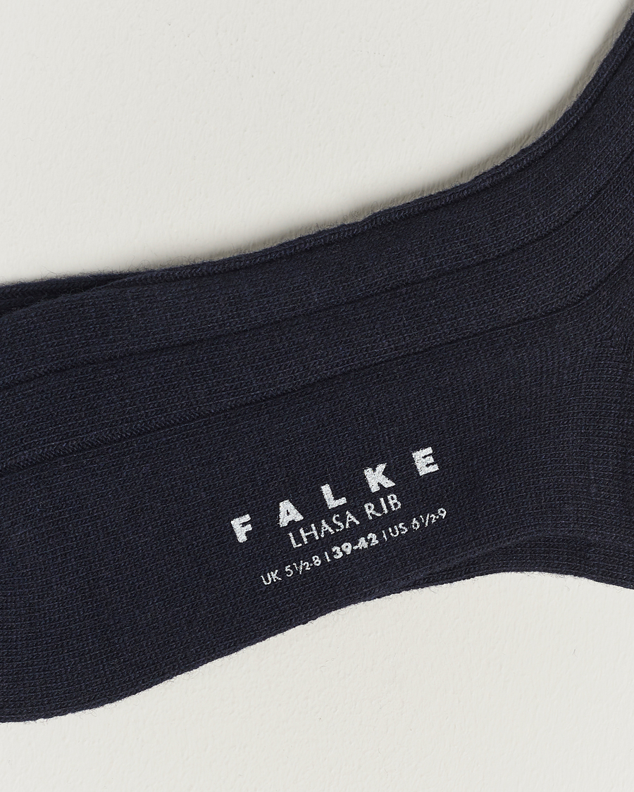 Herre | Vanlige sokker | Falke | Lhasa Cashmere Socks Dark Navy