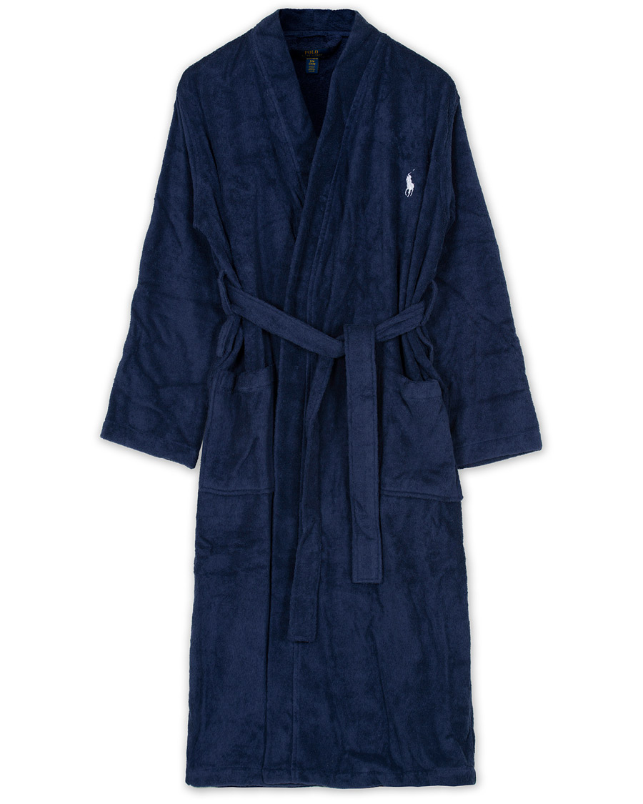 Herre | Pyjamaser og badekåper | Polo Ralph Lauren | Light Terry Kimono Robe Cruise Navy
