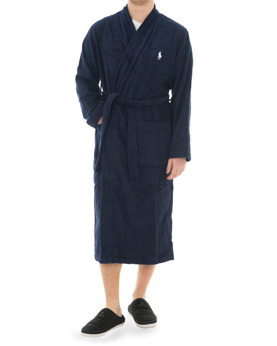 Herre | Pyjamaser og badekåper | Polo Ralph Lauren | Light Terry Kimono Robe Cruise Navy