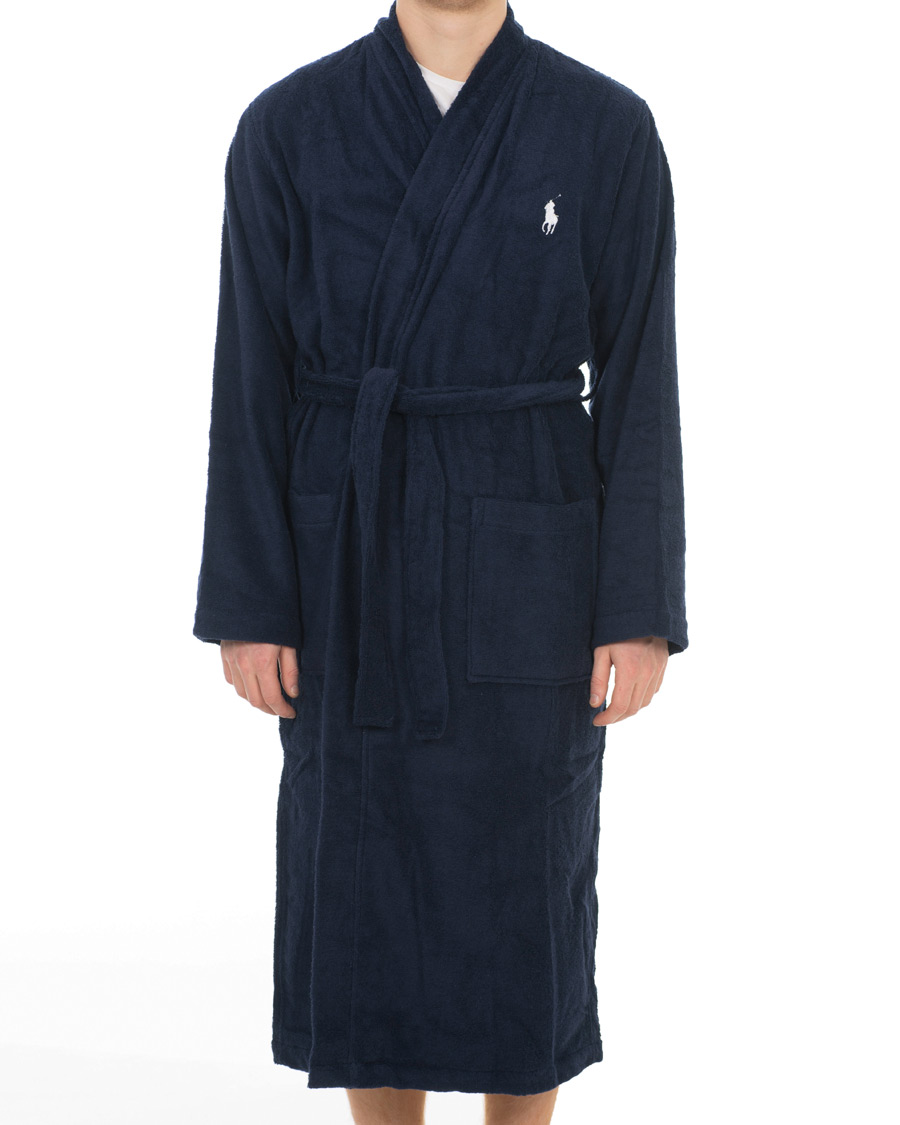 Herre | Pyjamaser og badekåper | Polo Ralph Lauren | Light Terry Kimono Robe Cruise Navy