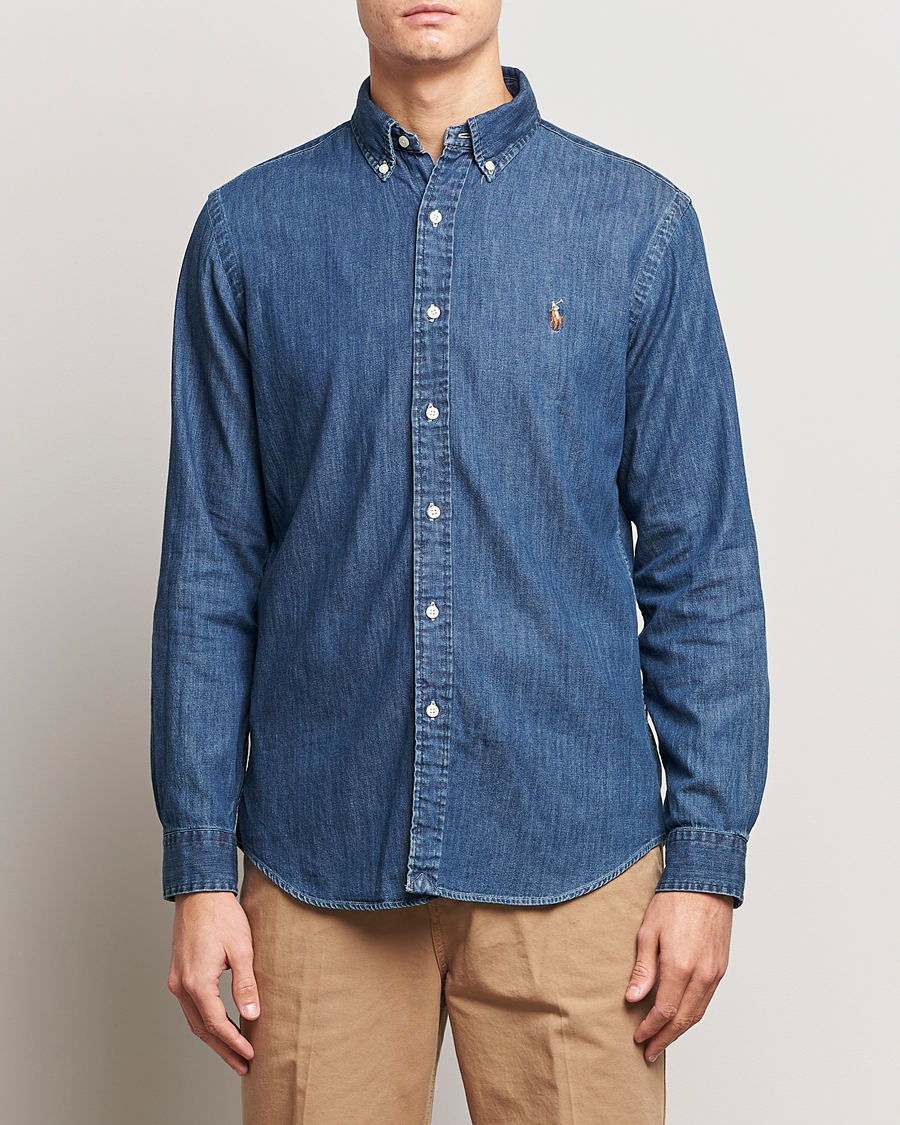 Herr |  | Polo Ralph Lauren | Custom Fit Shirt Denim Dark Wash