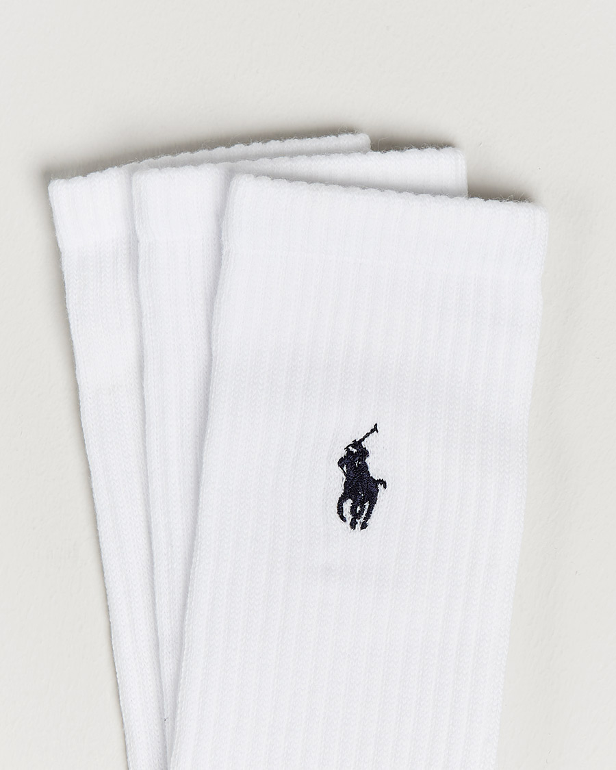Herre | Undertøy | Polo Ralph Lauren | 3-Pack Crew Sock White