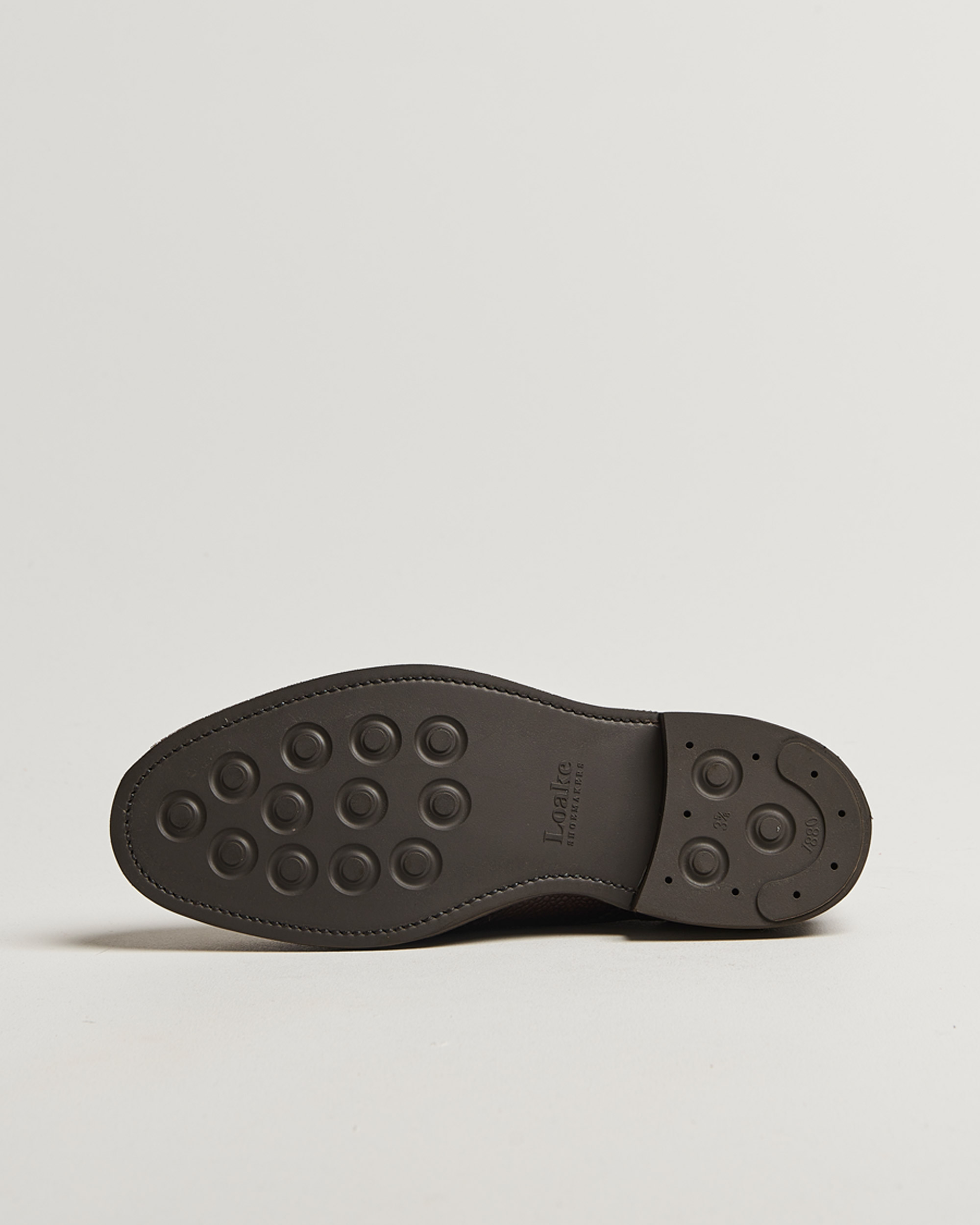 Herre | Brogues | Loake 1880 | Badminton Brogue Dark Brown Grain