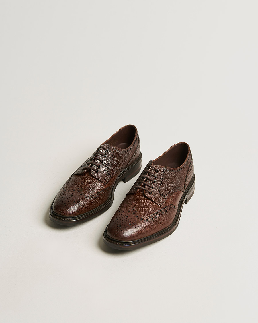 Herre | Business & Beyond | Loake 1880 | Badminton Brogue Dark Brown Grain