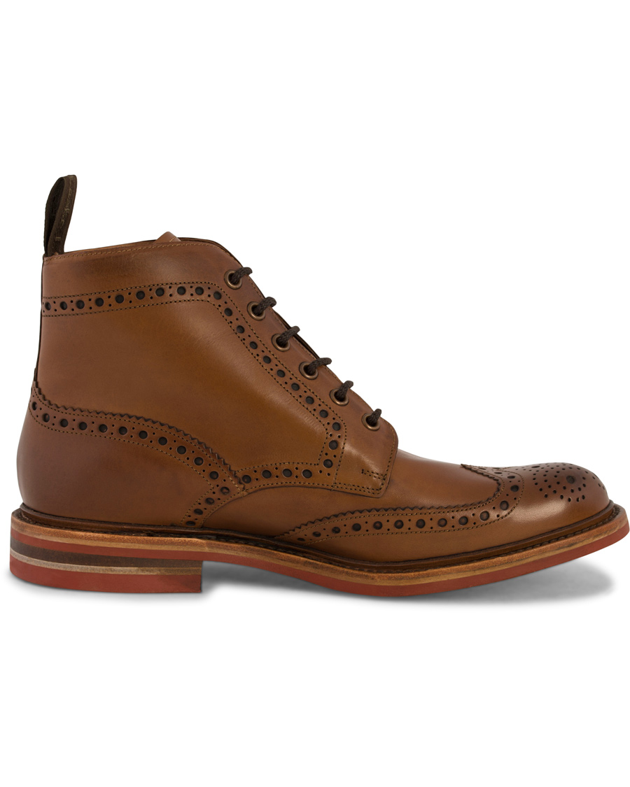 Herre | Loake 1880 Wharfdale Boot Brown Burnished Calf | Loake 1880 | Wharfdale Boot Brown Burnished Calf