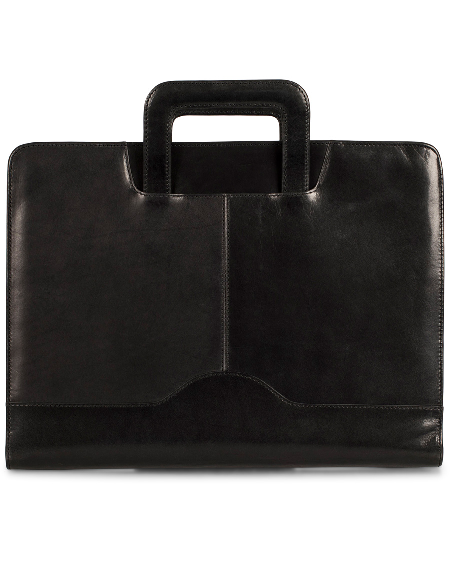 Herre | Oscar Jacobson Leather Breifcase 13'' Laptop Black | Oscar Jacobson | Leather Breifcase 13'' Laptop Black
