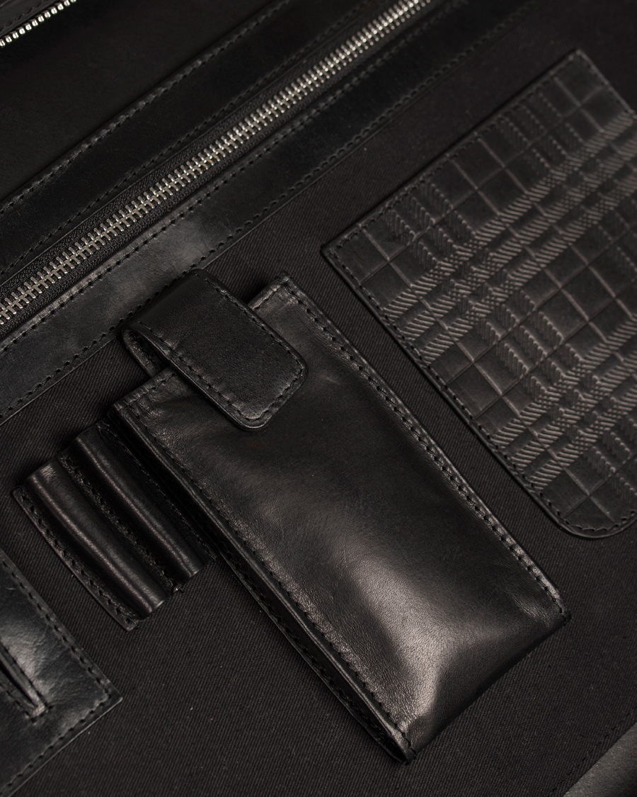 Herre | Oscar Jacobson Leather Breifcase 13'' Laptop Black | Oscar Jacobson | Leather Breifcase 13'' Laptop Black