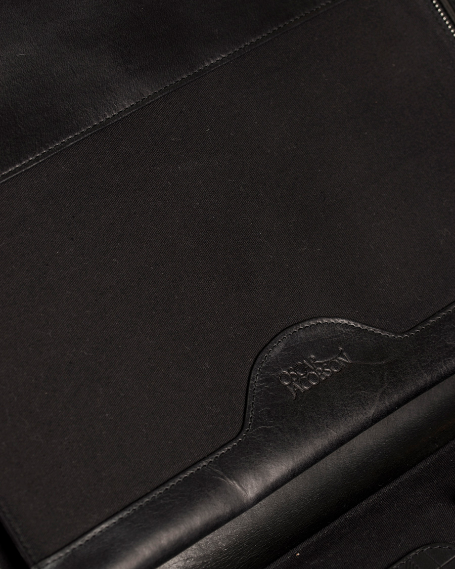 Herre | Oscar Jacobson Leather Breifcase 13'' Laptop Black | Oscar Jacobson | Leather Breifcase 13'' Laptop Black