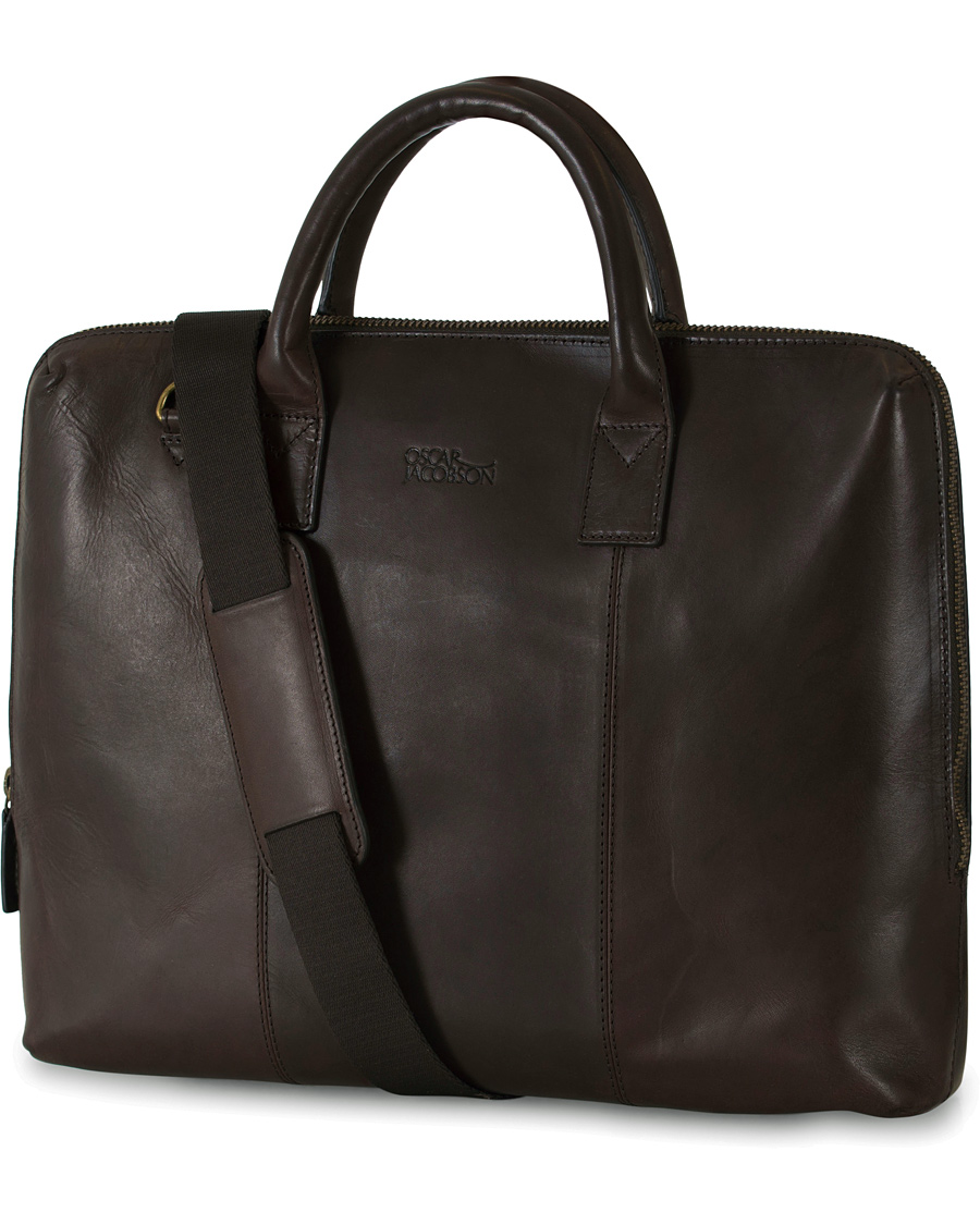 Herre | Oscar Jacobson Briefcase 13'' Laptop Dark Brown | Oscar Jacobson | Briefcase 13'' Laptop Dark Brown