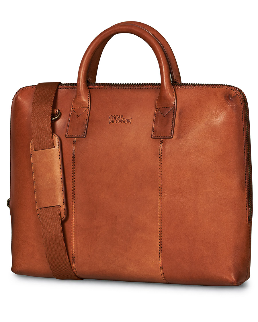 Herre | Oscar Jacobson Briefcase 13'' Laptop Tan | Oscar Jacobson | Briefcase 13'' Laptop Tan