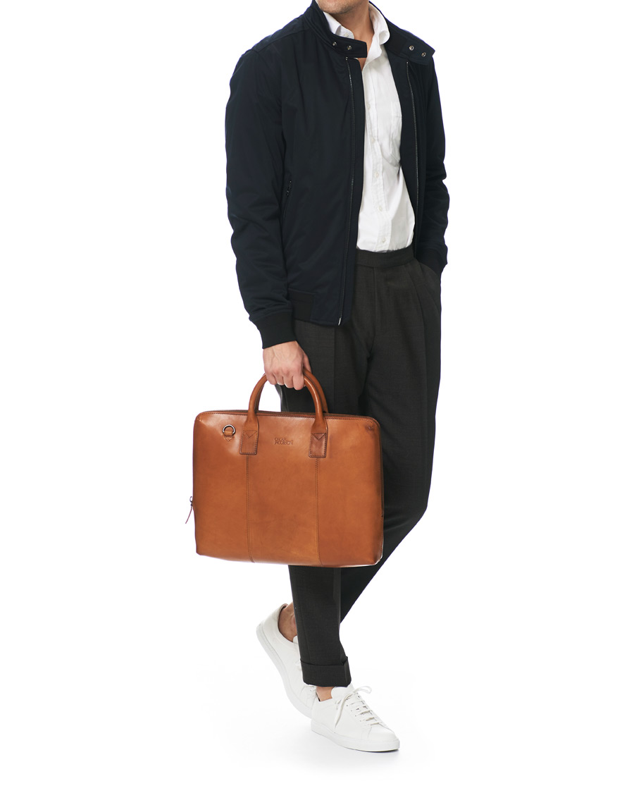 Herre | Oscar Jacobson Briefcase 13'' Laptop Tan | Oscar Jacobson | Briefcase 13'' Laptop Tan