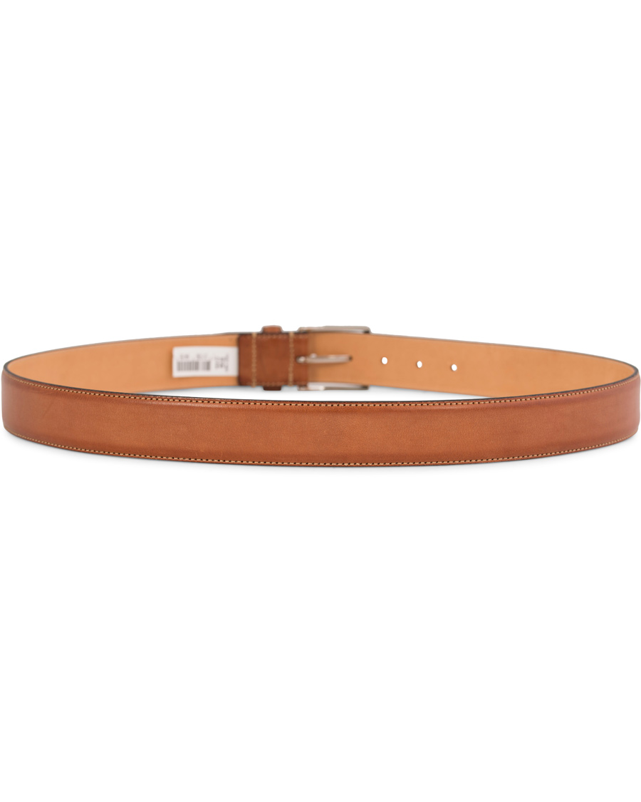 Herre | Oscar Jacobson Leather Belt 3,5 cm Brown | Oscar Jacobson | Leather Belt 3,5 cm Brown