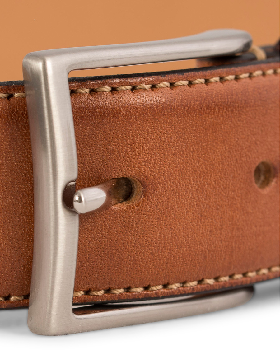 Herre | Oscar Jacobson Leather Belt 3,5 cm Brown | Oscar Jacobson | Leather Belt 3,5 cm Brown