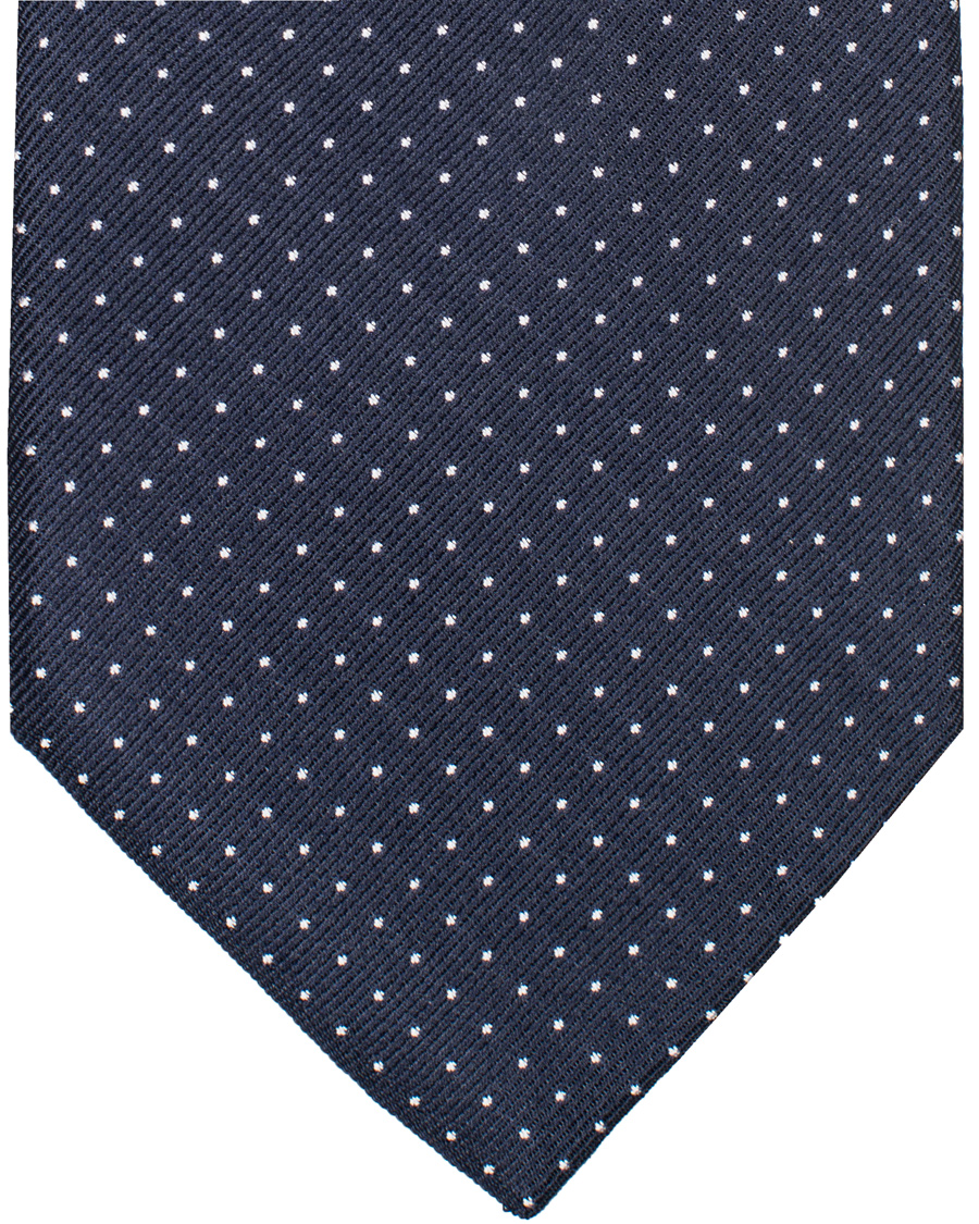 Herre | Amanda Christensen Micro Dot Classic Tie 8 cm Navy/White | Amanda Christensen | Micro Dot Classic Tie 8 cm Navy/White