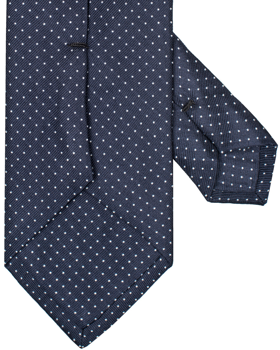 Herre | Amanda Christensen Micro Dot Classic Tie 8 cm Navy/White | Amanda Christensen | Micro Dot Classic Tie 8 cm Navy/White