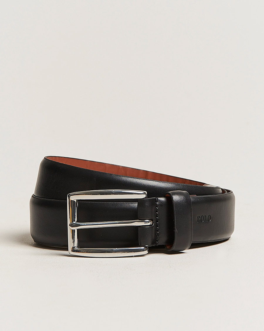 Herre | Belter | Polo Ralph Lauren | Cowhide Belt 3 cm Black