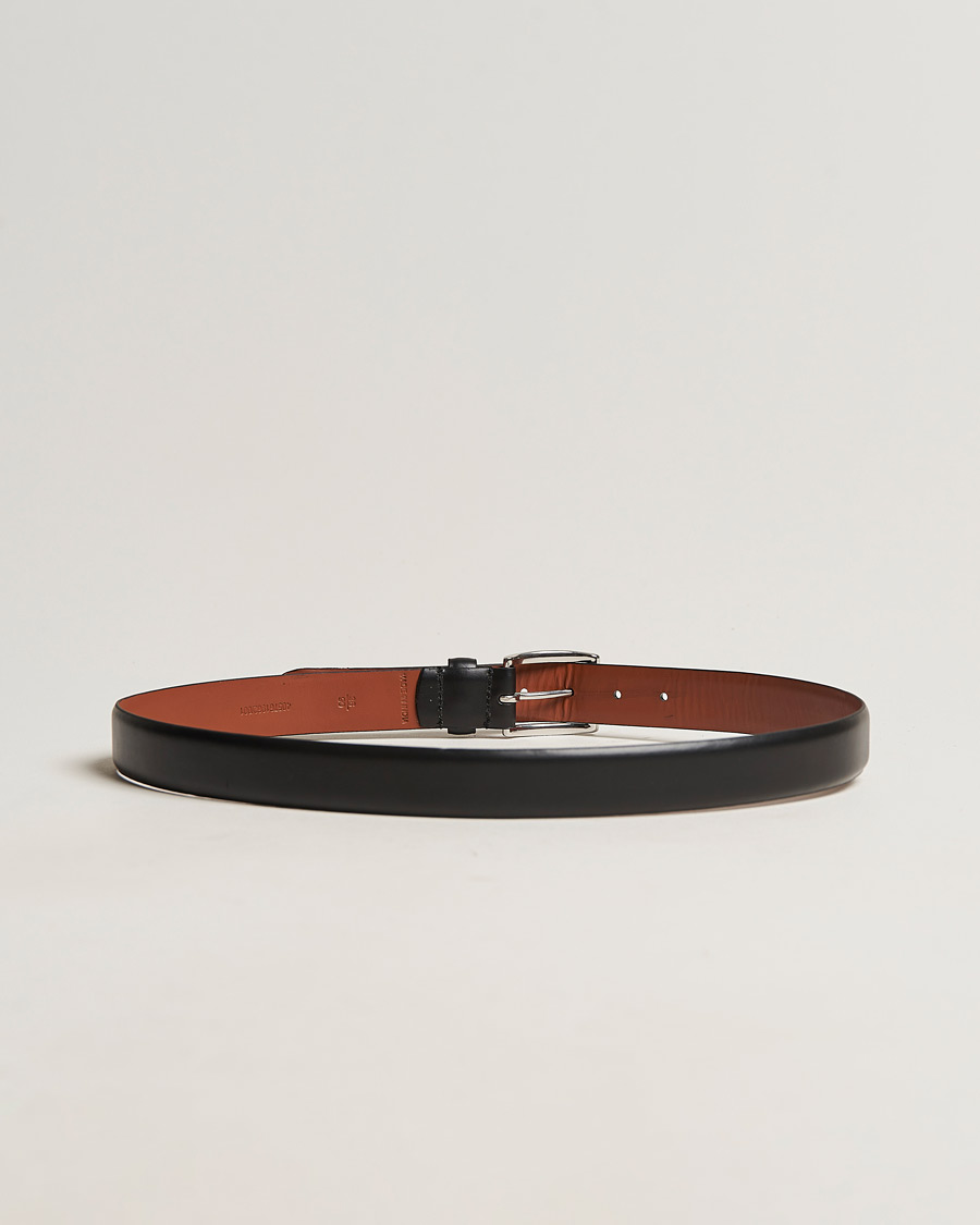 Herre | Umønstrede belter | Polo Ralph Lauren | Cowhide Belt 3 cm Black