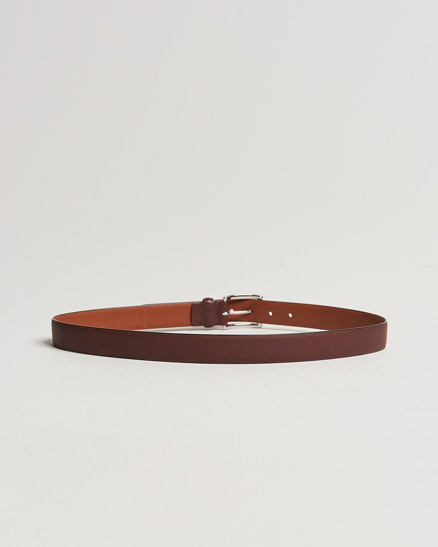 Herre | Polo Ralph Lauren Cowhide Belt 3 cm Brown | Polo Ralph Lauren | Cowhide Belt 3 cm Brown