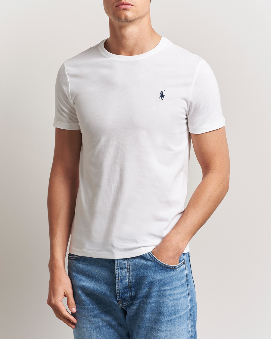 Herre | T-Shirts | Polo Ralph Lauren | Custom Slim Fit Tee White