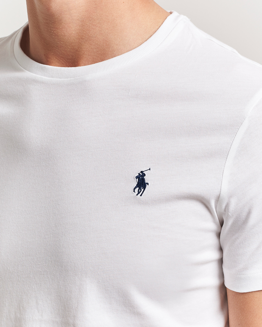Herre | T-Shirts | Polo Ralph Lauren | Custom Slim Fit Tee White