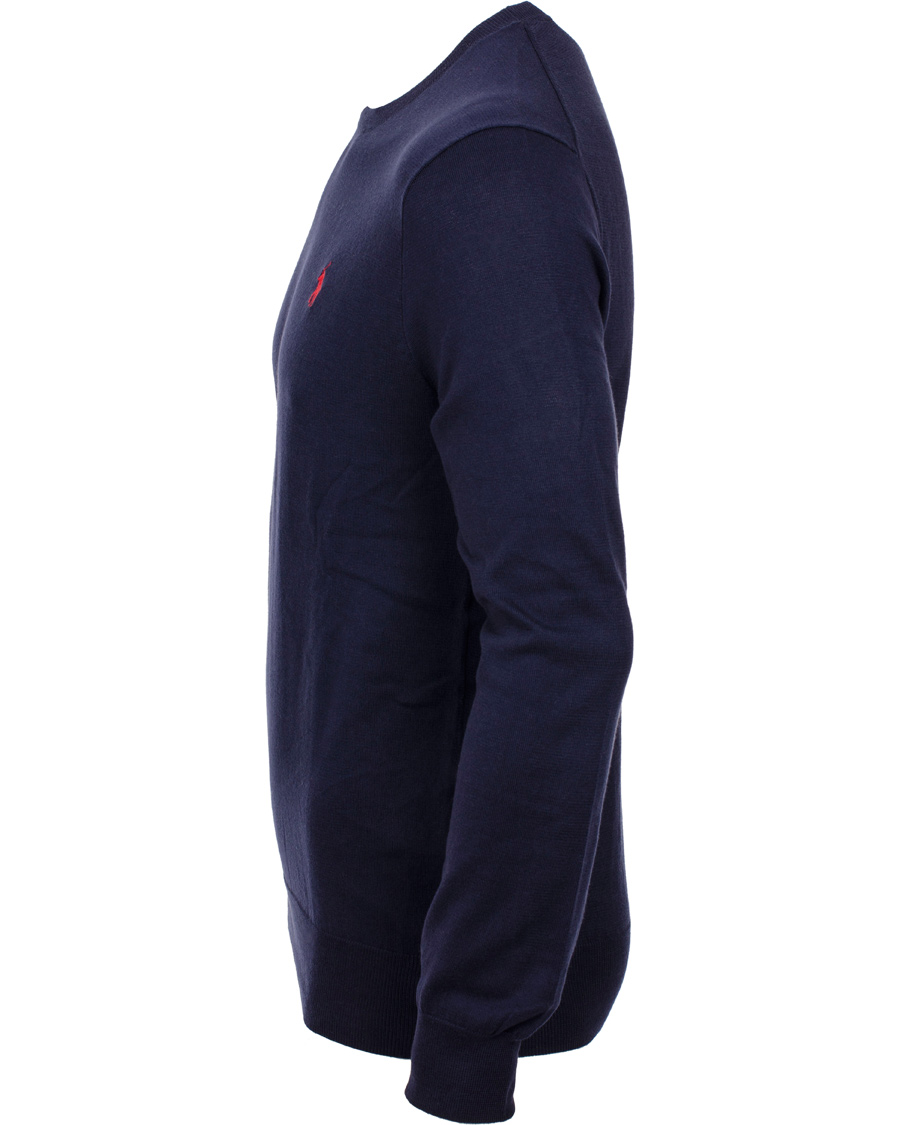 Herre | Gensere | Polo Ralph Lauren | Slim Fit Pima Cotton Crew Neck Pullover Hunter Navy
