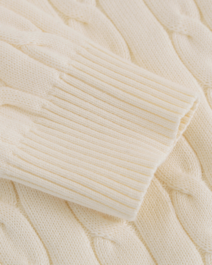Herre | Gensere | GANT | Cotton Cable Crew Pullover Cream
